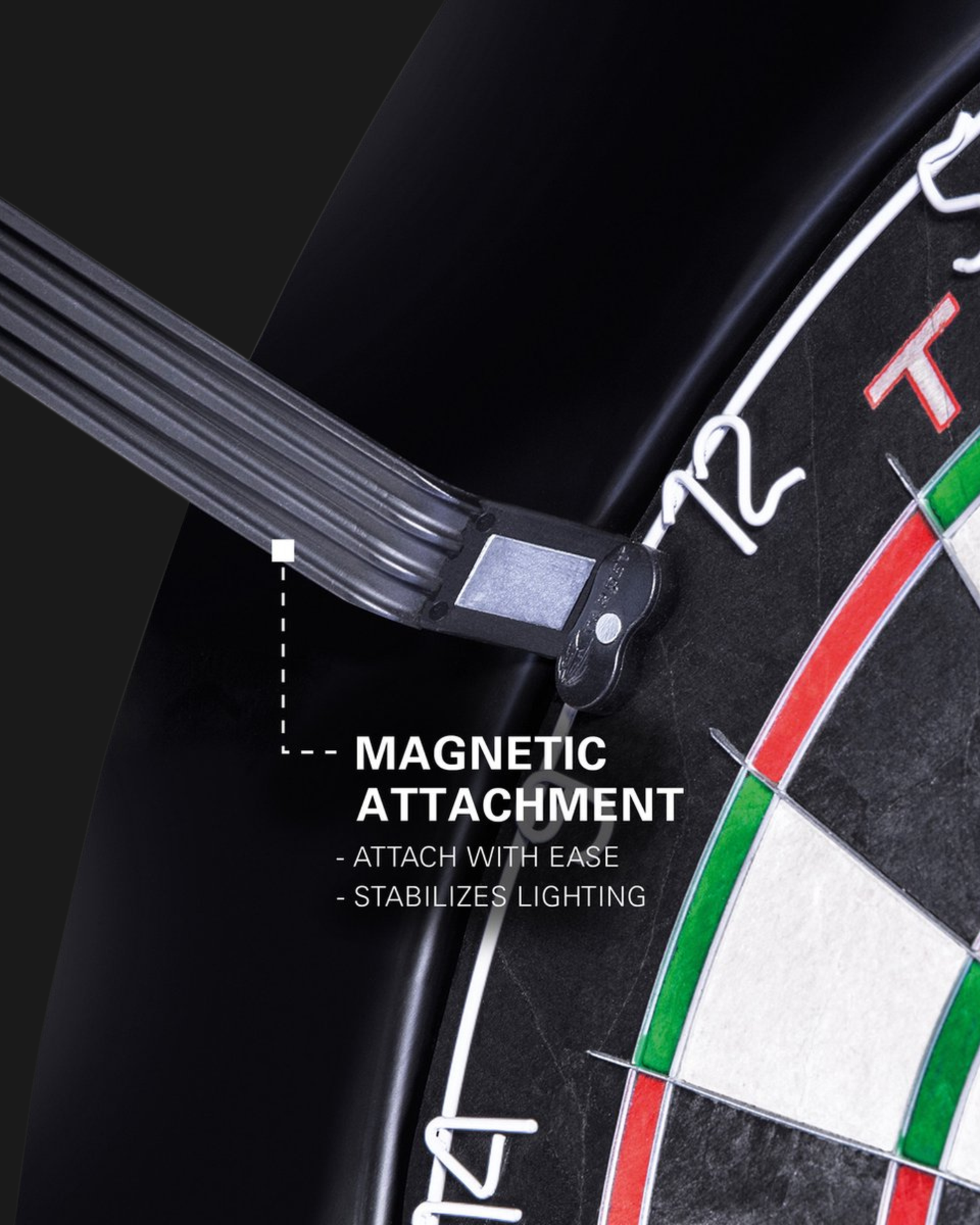 Target Corona Vision – LED-ringverlichting voor Dartfold